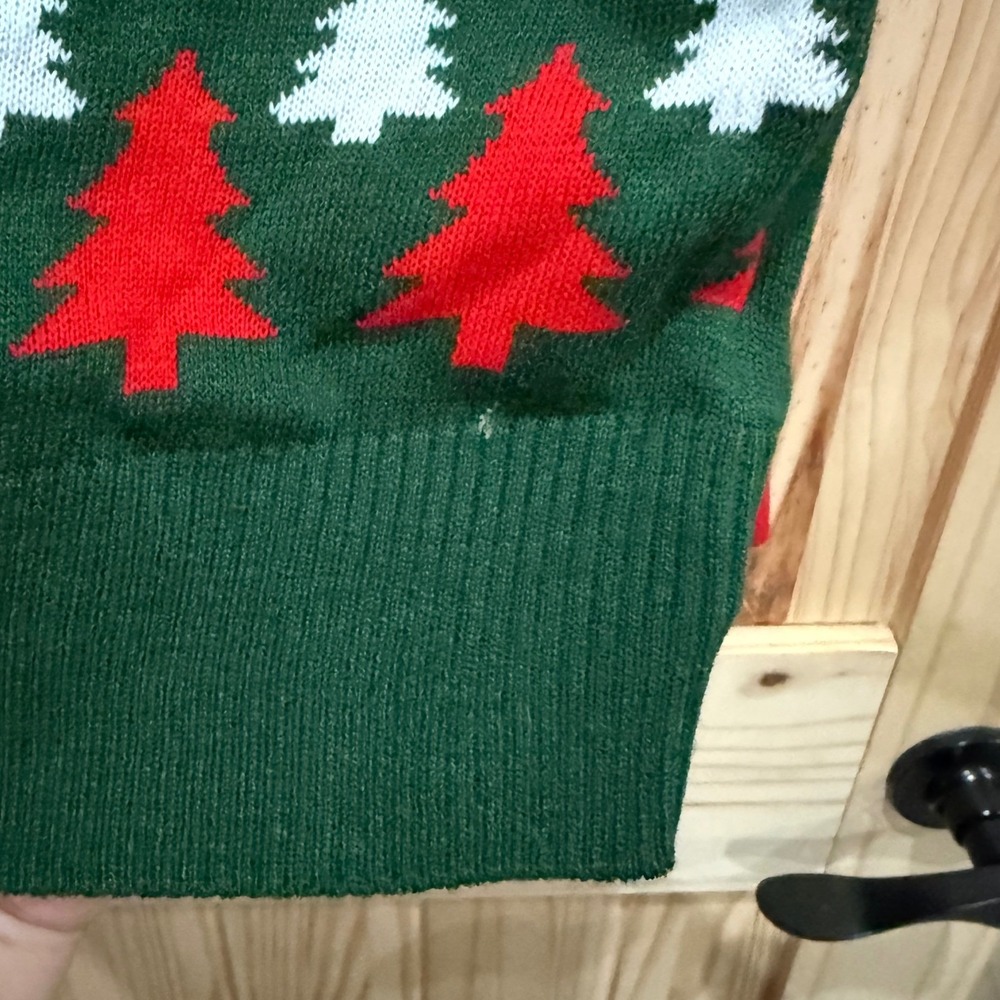 Exclusion Clothing Mens XL Ugly Christmas Sweater Guns Tactical Holiday Green - Picture 5 of 7